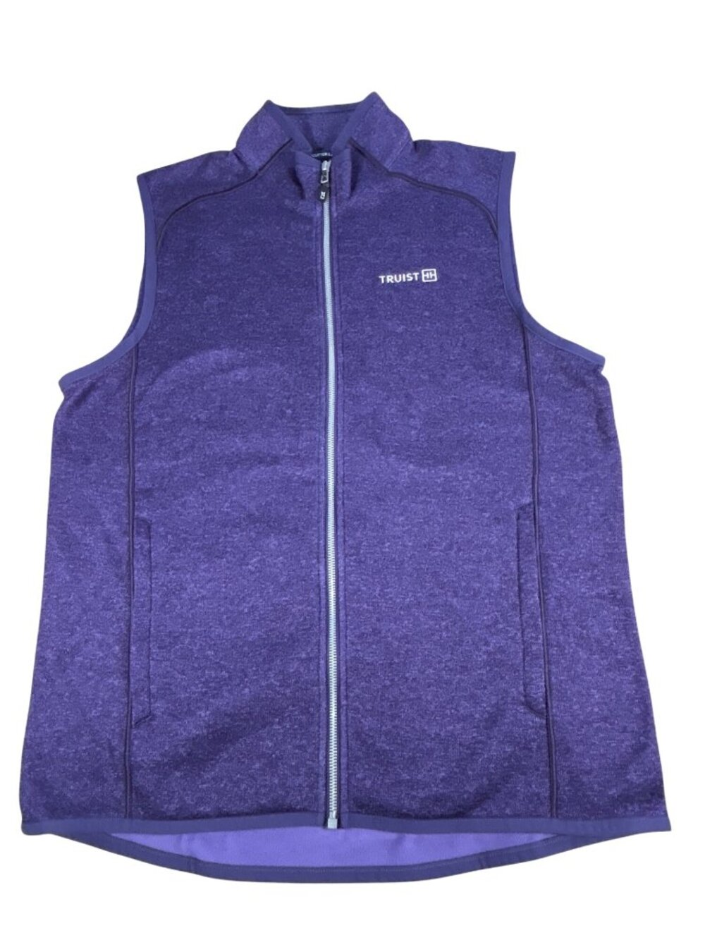 NEW Cutter & Buck Sleeveless Full-Zip Vest Women's Size L Purple TRUIST Logo